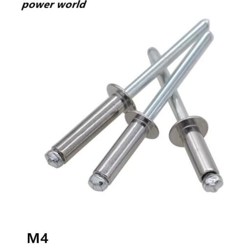 M4 304 Stainless Steel Round Mushroon Head Break Mandrel Blind Rivet GB12618 For Car Machine Rivet
