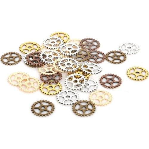50Pcs/lot Alloy 15MM Mechanical Steampunk Cogs & Gears Diy Accessories Fashion Jewelry Accessories Jewelry DIY Findings Making