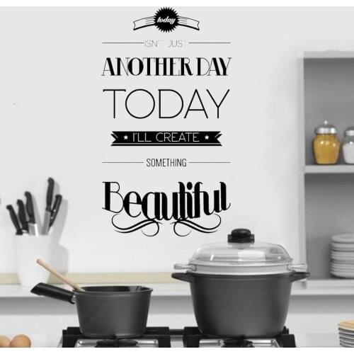 Cartoon kitchen Wall Art Sticker for kitchen art home decoration decal Vinyl restaurant Removable coffee shop Wall decor HY497