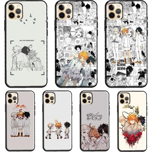 The Promised Neverland Ray Emma & Norman Soft Cover For iPhone 11 12 Pro Max XS XR X 12 mini SE 2020 5S 6S 7 8 Plus Phone Case