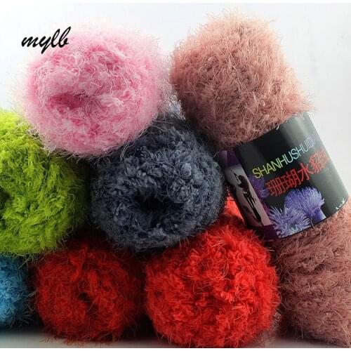 Mylb 1pc=100g Super Soft Smooth Chunky Acrylic Double Knitting Wool Yarn Colorful Baby Skein Ball Yarn For DIY Knitting Craft