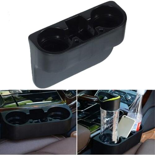 New Multifunction Car Seat Seam Gaps 2-Cup Holder Drink Bottle Can Mount Stand Storage Organizer Drinks Holders