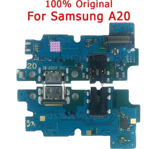Original Flex Board For Samsung A20 charging port For A 20 Charger Board USB plug PCB Dock Connector Spare parts