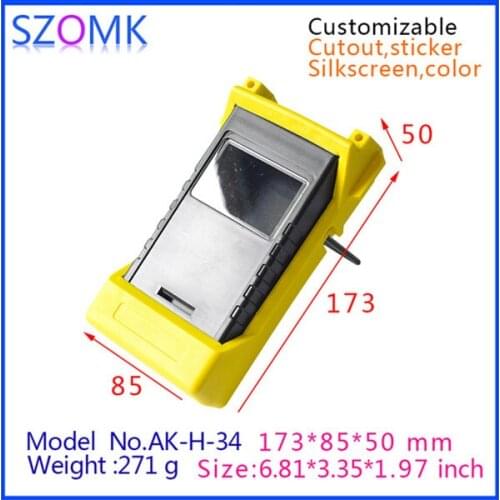 Plastic electronics control boxes new junction box (4 pcs) 173*85*50mm black plastic project box, plastic enclosure for pcb