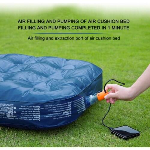 Mini Electric Air Pump Potable Inflatable Compressor For Mattress Swimming Pool Fast Air Filling Inflator with 4 Nozzles