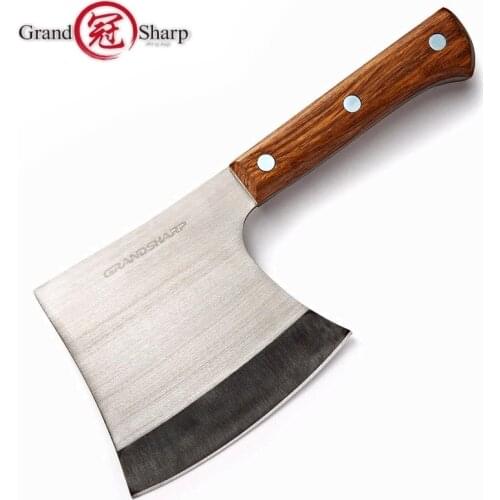 Professional Cleaver Knife Stainless Steel Axe Chinese Kitchen Knife Chef Boning Knife Meat Cutter Butcher Tools Camping Outdoor