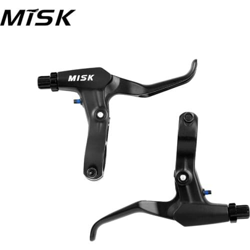 MISK Bicycle Brake Handle Aluminum Alloy V-brake Disc Brakes Lever Mountain Bike Bicycle Brake Handle Crank Black