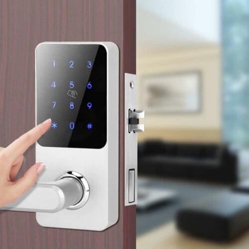 Lever Door Lock Apartment Password Lock Smart Bluetooth App Remote Control Card Mechanical Key Unlocking