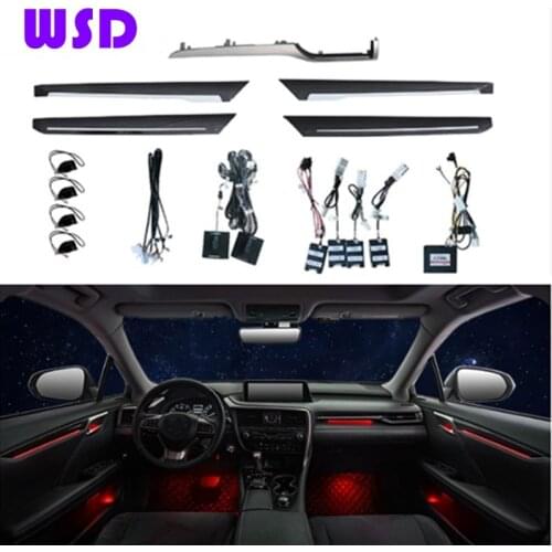 LED Ambient Light Suitable for Lexus RX In-Car Atmosphere Light Interior Modification 64-color Trim Light Original Button Contro