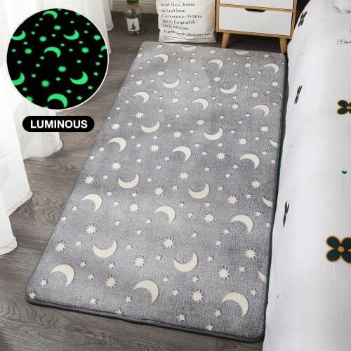 Thick Carpet for Living Room Luminous Plush Rug Children Bed Room Fluffy Floor Carpets Bedside Home Decor Rugs Sofa Velvet Mat