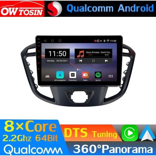 Qualcomm 8Core Android Car Media For Ford Tourneo Transit Custom 2012-2020 GPS Optical HDMI 360 Panoramic Radio CarPlay WiFi DTS