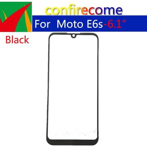 10Pcs\lot For Motorola Moto E6S XT2025 XT2053 LCD Front Touch Screen Glass Outer Lens Replacement