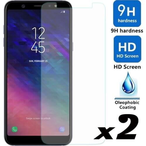 Tempered Glass Screen Protector For Samsung Galaxy A6 2018 / A6+ Plus 2018 Explosion-proof Scratch Resistant Front Guard Films