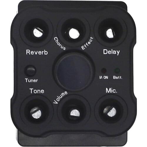 Resonance Guitar Pickup Preamp Speaker Inside With Microphone Reverb Delay Chorus Effect Tuner Volume