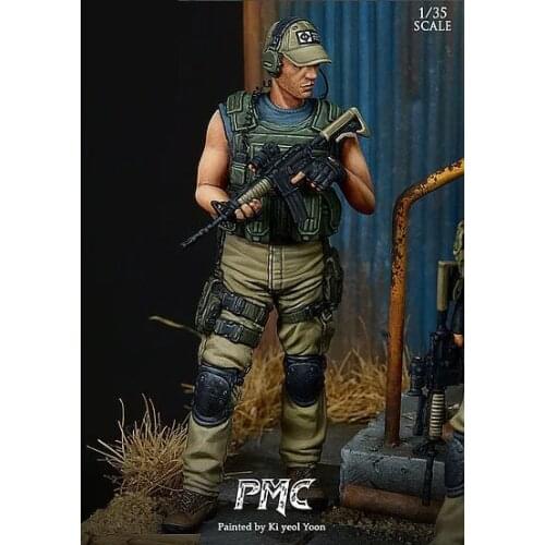 1/35 Resin Figure Model kits Soldier self-assembled GC35003