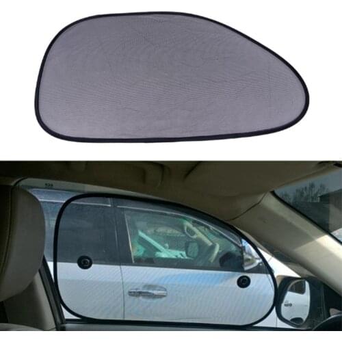 2PCS Car Sun Shades For Windshield Rear Side Window Sunshade Sun Visor Covers UV Protection Window Side Black Mesh Sun Shade