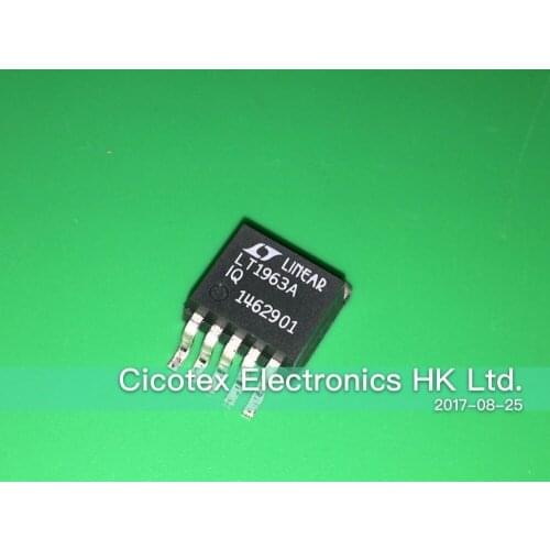 3pcs/lot LT1963AIQ#PBF TO263-5 IC REG LIN POS ADJ 1.5A 5DDPAK LT1963A