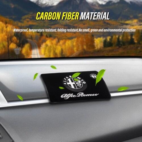 Car Logo Anti Slip Mat Phone Holder Non-Slip Mat non slip Pad For Alfa Romeo 4C 8C 147 155 156 159 166 Giulietta Stelvio Spider
