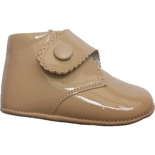 Patent leather boots without sole with velcro Booties Index