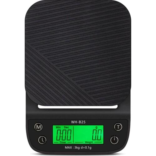 Household Kitchen Scale Drip Coffee Scale 3kg/0.1g Electronic Food Diet Scales Measuring Tool for cooking baking Weighing scale