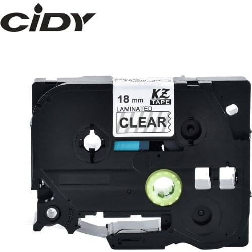 CIDY White on Clear Label Tape P-Touch Compatible for Brother TZ 145 TZe145 tze 145 tz145 tze-145 18mm 8M label maker