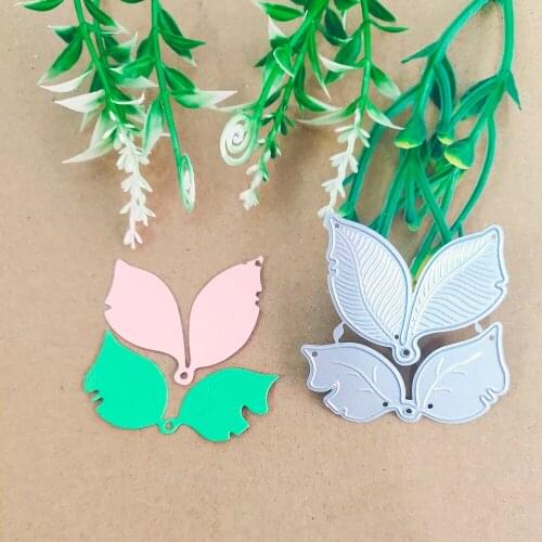 Two Leaf combination Green Leaf Decoration Metal cutting Die stamping Die DIY Paper Card