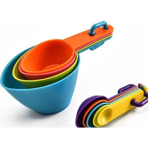 4pcs/set Measuring Cup Kitchen Measuring Spoon Teaspoon Coffee Sugar Scoop Baking Cooking Kitchen Measuring Cups Tools Set