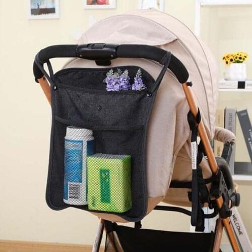 Mummy Bag Buggy Hanging Pouch Net Bag Stroller Saddlebag Shopping Bags Storage Bag Portable Umbrella Car Stroller Accessories