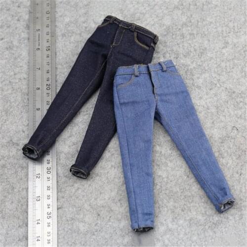 2 colors Models 1/6 Scale Mens Trend Loose Jeans Boy Sports leisure pants Model For 12"Body Doll clothing accessories