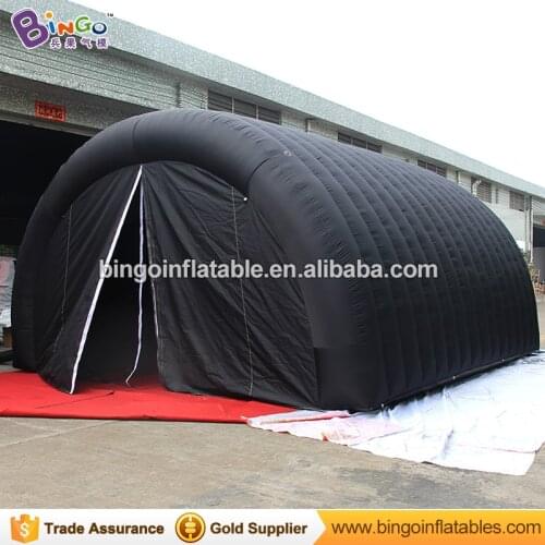 6X4.5X3.5 Meters Black color inflatable tunnel tent hot sale customized blow up tent tunnel for event toys