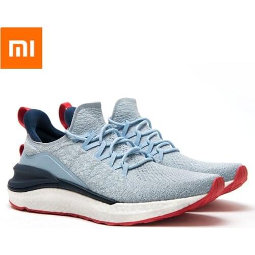 Original Xiaomi Mijia Shoes 4 Men Running Sport Sneakers FREE FORCE Midsole Rubber Outsole Overall Machine Washable Mi Shoes
