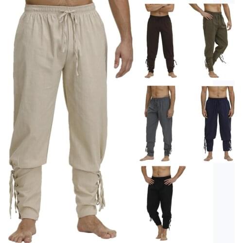 Pirate pants for men Viking cosplay Renaissance medieval gothic pants pirate costume Trouser men
