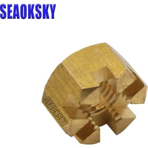 90171-10M01 Outboard Nut Castle for Yamaha Outboard 2 Stroke 4 Stroke 6HP 8HP 15HP Parsun F15-06000016 Hidea Seapro 90171-10M00