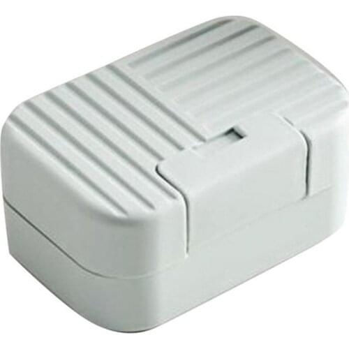 Portable Plastic Drain Layer Travel Washing Soap Box with Lid Seal Leak-proof Dish Case Non-slip Soap Case