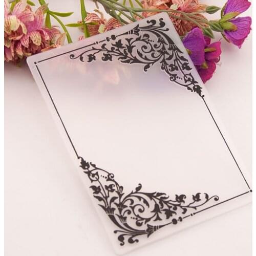 Frame flower print DIY Plastic Embossing Folders for DIY Scrapbooking Paper Craft/Card Making Decoration Supplies