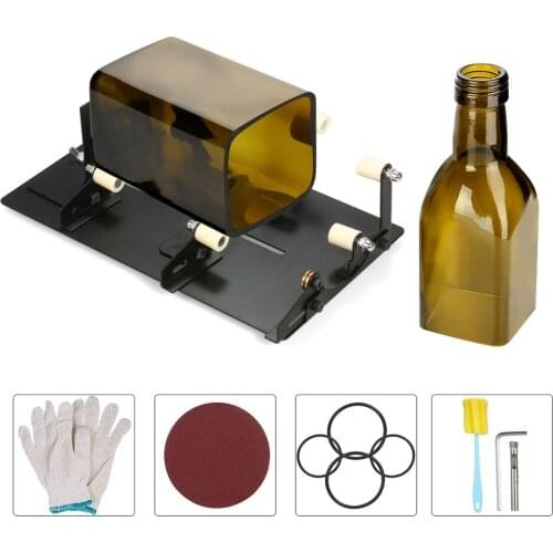Glass Bottle Cutter for Round Square Oval Bottles Multi-wheel DIY Bottle Cutting Tool Lampshade Flowerpot Vases Making Art