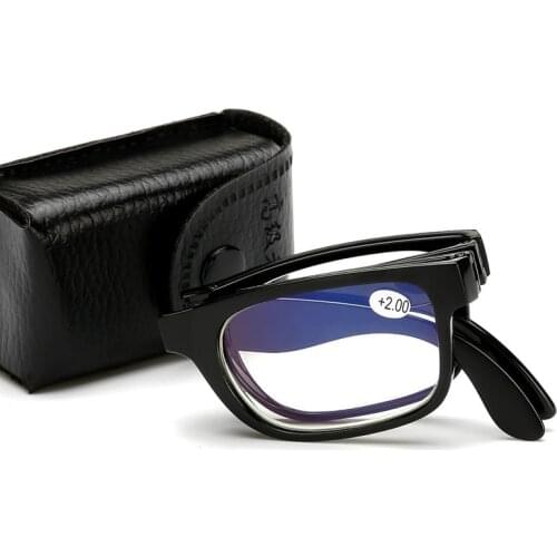 Foldable Reading Glasses Folding Presbyopia Men Women Vintage Computer Reading glasses with case 1.0 1.5 2.0 2.5 3.0 3.5 4.0