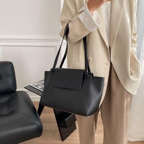 Women Bag Handbag Underarm Messenger Purse Shoulder Bag All-match Solid Color Retro Designer Fashion PU Leather High Capacity