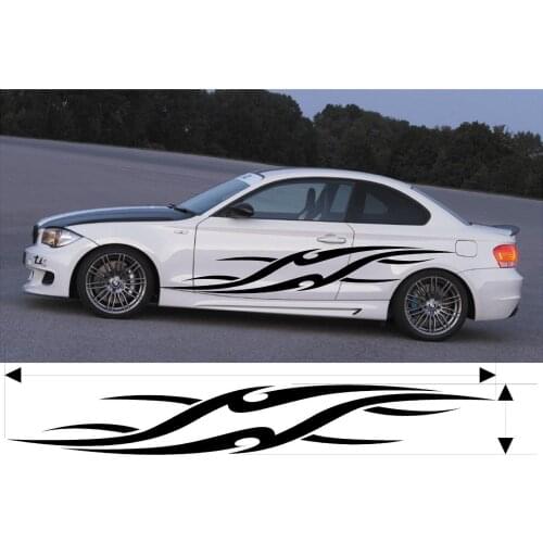 For 1Set 2Pcs VINYL GRAPHICS DECAL KITS CAR BOAT TRUCK CUSTOM SIZE COLOR VARIATION Car styling