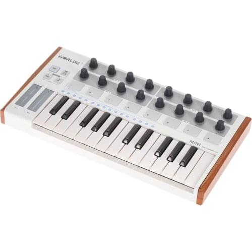 Worlde Ultra-Portable Mini Professional 25-Key USB MIDI Drum Pad and MIDI Keyboard Controller MIDI keyboard