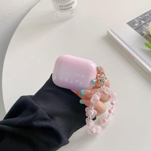 Flower Bracelet Protective Cover for Apple AirPods 1/2 Gradient Earphone Accessories case Charging Box AirPods Pro