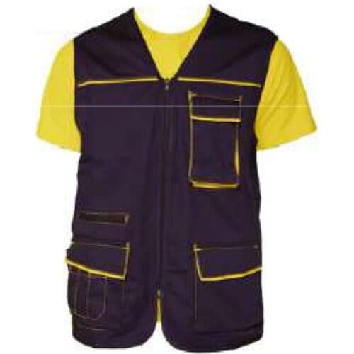 Vest sleeveless pockets electrician housekeeper work clothes men worker comfortable