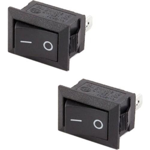 10Pc Lot 2 Pin 12V Car Dot Light ON/OFF Rocker Toggle Mini Switch Tool Set Home Switches Accessories Tools Supplies