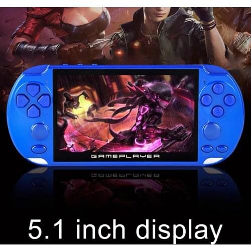 2021 X9 5.1inch Handheld Game Console Video Game Classic Dual Joystick Built-In 10000 Games Handheld Game Players