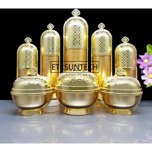 30g 50g Acrylic Cream Jar Crown Cap Empty Cosmetic Container Jar 30ml 50ml 120ml Lotion Pump Bottle F1555