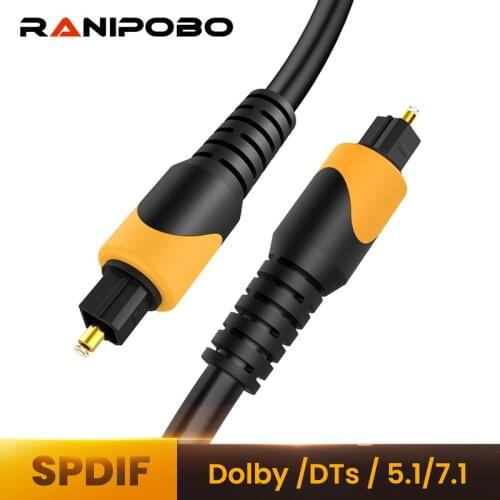 Digital SPDIF Toslink Fiber Optical Audio Cable Adapter For Headphone Amplifier Box PS4 Amplifiers PVC Gold Plated Cable