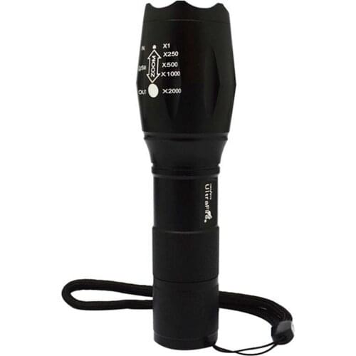 5 Mode 3000 Lumen CREE XML Q5 Focus Zoomable Adjustable 18650 LED Flashlight Torch Lamp+ AAA battery holder+18650 Tube