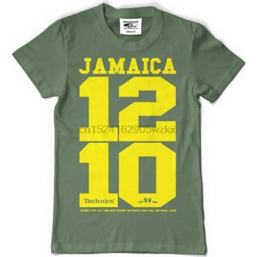 Technics DMC T-Shirt - Jamaica 1210 (Green Green) Size S-XXL t094g NIP