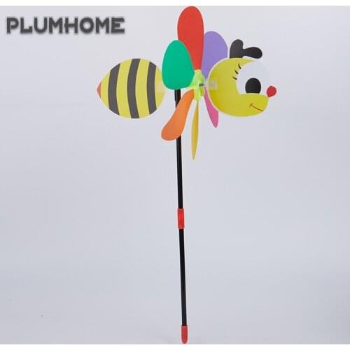 Hot Sale 3D Large Animal Bee Windmill Wind Spinner Whirligig Yard Home Garden Decoration Products