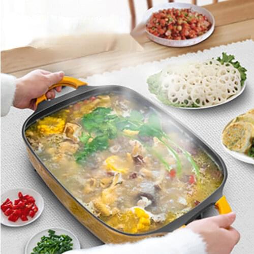 Korean multi-functional electric cooker, cooking pan, Maifanshi electric baking pan, fashionable non stick pan, one pot, multi-p